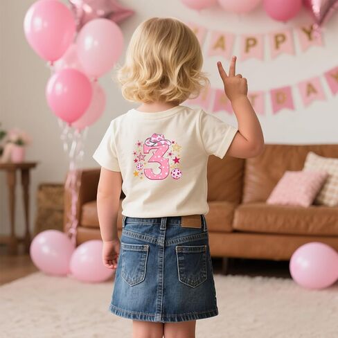 Cowgirl Birthday Girl Toddler Shirt 2-6 Year Country Birthday Tee Cowgirl Bday Tshirt in Saudi Arabia