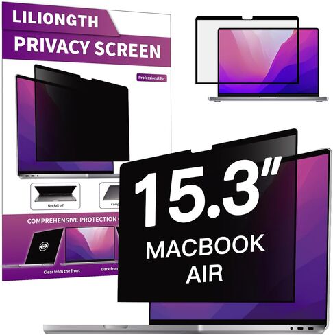 شاشة خصوصية لجهاز MacBook Air 13.6 بوصة (2022-2024، شريحة M2 M3) - فلتر خصوصية قابل للإزالة مع حماية ضد الضوء الأزرق in Kuwait