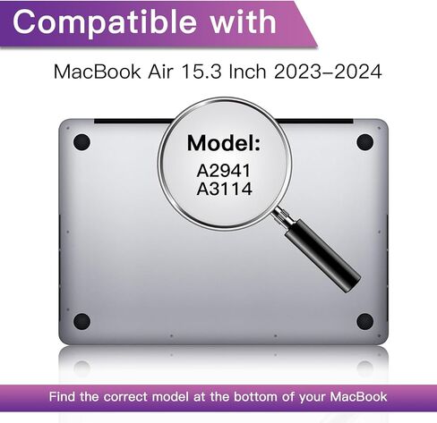 شاشة خصوصية لجهاز MacBook Air 13.6 بوصة (2022-2024، شريحة M2 M3) - فلتر خصوصية قابل للإزالة مع حماية ضد الضوء الأزرق in Kuwait