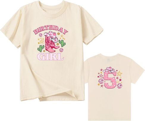 Cowgirl Birthday Girl Toddler Shirt 2-6 Year Country Birthday Tee Cowgirl Bday Tshirt in Saudi Arabia