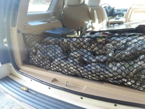 Trunk Organizer Cargo Net for Caddy Escalade Chevy Suburban Tahoe GMC Yukon 2000-2014 – Envelope Style Cargo Net for SUV-Premium Mesh Car Trunk Organizer–Compatible with Yukon Tahoe in Saudi Arabia
