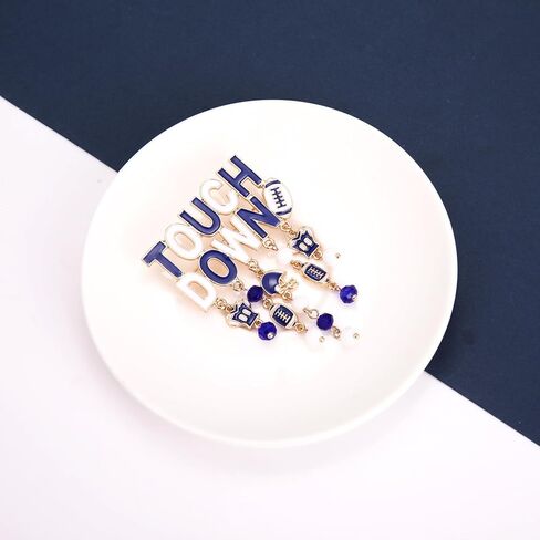 Game Day Brooches for Women Football Brooch Pins Touch Down Brooches Red Black Blue White Team Spirit Accessories Game Day Outfits Football Jewelry Party Favor Gifts in Kuwait