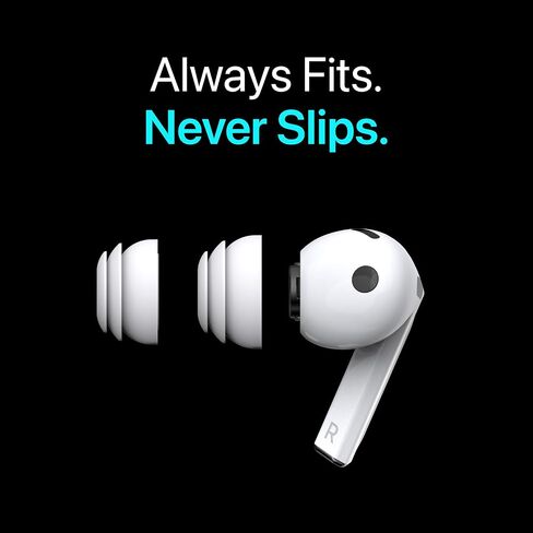 Premium Multi-Flange Eartips for Galaxy Buds3 Pro (Black, Mixed(SML)) – Always Fits, Never Slips in Saudi Arabia