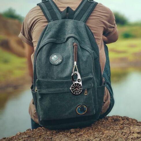 JewelryWe Men Women Clip Watch Mini Microlight Watch Analog Quartz Backpack Buckle Belt Fob Watch for Rock Climbing Doctors Nurses Chefs in Saudi Arabia
