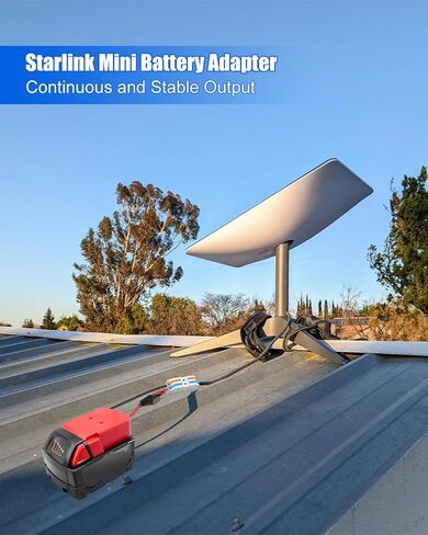 ترقية محول بطارية Starlink Mini ملاءمة لبطارية Makita 18V ، حزمة بطارية Starlink Mini مع واقي جهد منخفض ، مجموعة طاقة صغيرة محمولة مع كابل طاقة 6.56 قدم in Kuwait