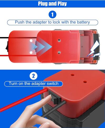ترقية محول بطارية Starlink Mini ملاءمة لبطارية Makita 18V ، حزمة بطارية Starlink Mini مع واقي جهد منخفض ، مجموعة طاقة صغيرة محمولة مع كابل طاقة 6.56 قدم in Kuwait