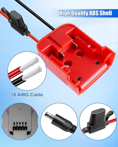 ترقية محول بطارية Starlink Mini ملاءمة لبطارية Makita 18V ، حزمة بطارية Starlink Mini مع واقي جهد منخفض ، مجموعة طاقة صغيرة محمولة مع كابل طاقة 6.56 قدم in Kuwait