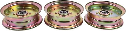3PCS 34-904 Flat Idler Pulley 539132728 Compatible with Craftsman Husqvarna RZ4623 RZ5424 FD48 FD61 MZ52 Poulan 460ZX 925ZX 950ZX Replaces 539-132728 539112196 539131148 589766101 in Saudi Arabia