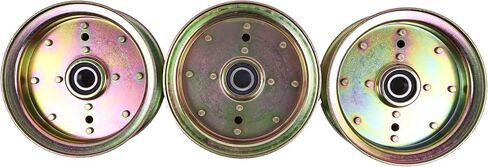3PCS 34-904 Flat Idler Pulley 539132728 Compatible with Craftsman Husqvarna RZ4623 RZ5424 FD48 FD61 MZ52 Poulan 460ZX 925ZX 950ZX Replaces 539-132728 539112196 539131148 589766101 in Saudi Arabia