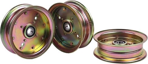 3PCS 34-904 Flat Idler Pulley 539132728 Compatible with Craftsman Husqvarna RZ4623 RZ5424 FD48 FD61 MZ52 Poulan 460ZX 925ZX 950ZX Replaces 539-132728 539112196 539131148 589766101 in Saudi Arabia