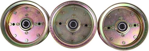 3PCS 34-904 Flat Idler Pulley 539132728 Compatible with Craftsman Husqvarna RZ4623 RZ5424 FD48 FD61 MZ52 Poulan 460ZX 925ZX 950ZX Replaces 539-132728 539112196 539131148 589766101 in Saudi Arabia