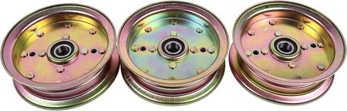 3PCS 34-904 Flat Idler Pulley 539132728 Compatible with Craftsman Husqvarna RZ4623 RZ5424 FD48 FD61 MZ52 Poulan 460ZX 925ZX 950ZX Replaces 539-132728 539112196 539131148 589766101 in Saudi Arabia