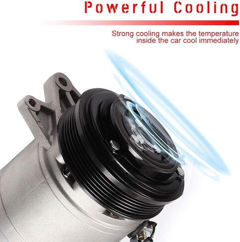 CCIYU A/C Compressor with Clutch A/C Air Compressor for Car 2002-2006 for Nissan Altima 3.5L,2004-2008 for Nissan Maxima 3.5L Air Conditioning Compressor for 67438 in Saudi Arabia