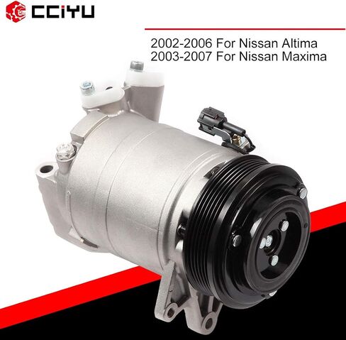 CCIYU A/C Compressor with Clutch A/C Air Compressor for Car 2002-2006 for Nissan Altima 3.5L,2004-2008 for Nissan Maxima 3.5L Air Conditioning Compressor for 67438 in Saudi Arabia