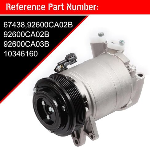 CCIYU A/C Compressor with Clutch A/C Air Compressor for Car 2002-2006 for Nissan Altima 3.5L,2004-2008 for Nissan Maxima 3.5L Air Conditioning Compressor for 67438 in Saudi Arabia