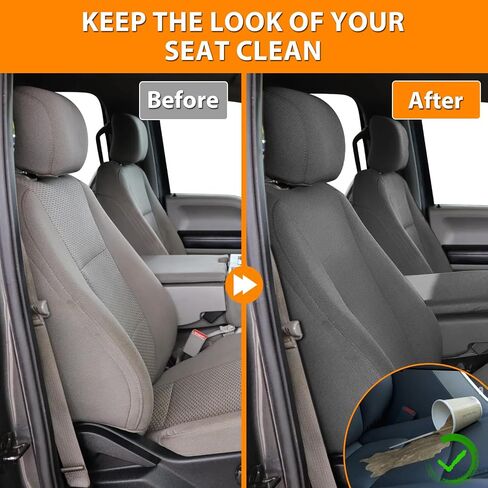 Truck Seat Cover Compatible with 2011-2014 Ford F150-F550 Front 40/20/40 Split Seat with Opening Center Console and Integrated Center Seat Belt, Dutch Velvet Fabric, Charcoal in Saudi Arabia