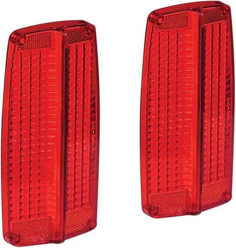Taillight Lenses Left-Right Pair for Ford for Fairlane 1966 Solid Red in Saudi Arabia