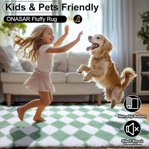 سجاد أبيض وأسود ناعم ناعم أبيض وأسود لغرفة نوم غرفة معيشة ، 4 × 6 أفخم غامض مريح سجادة ، سجادة داخلية مضادة للانزلاق للأطفال in Kuwait