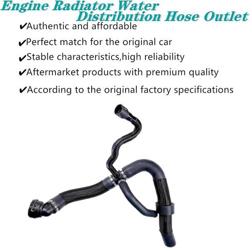 Engine Radiator Water Distribution Hose Outlet,Compatible with Jeep Compass 2.4L 2017-2022 Lower Cooling Coolant Reservoir Radiator Bypass Pipe,Replace 68380330AA 68380330AB 68249896AC in Saudi Arabia