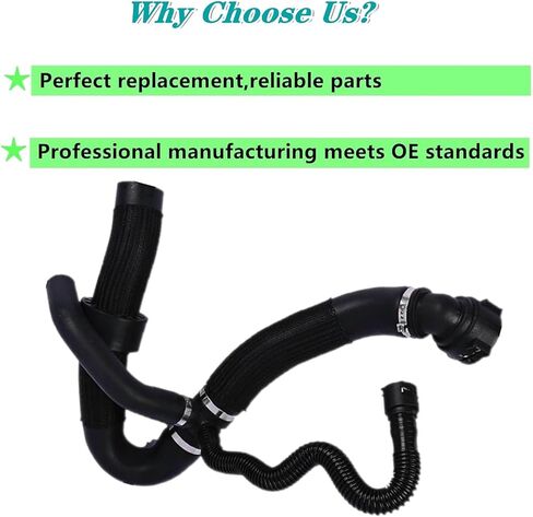 Engine Radiator Water Distribution Hose Outlet,Compatible with Jeep Compass 2.4L 2017-2022 Lower Cooling Coolant Reservoir Radiator Bypass Pipe,Replace 68380330AA 68380330AB 68249896AC in Saudi Arabia