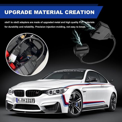 الماسح الضوئي OBD1 ، محول OBD ، أداة تشخيص قارئ كبل الكابلات OBD 1 ، دبابيس Universal 12 لـ OBD2 OBD II 16 PINS Socket Socket Socket Sociat in Kuwait