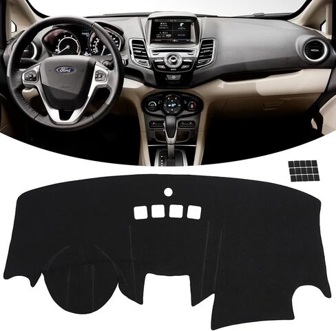 KEYOOG Dashboard Cover Dash Mat Fit for Fo-rd Edge 2024-2015 (without HUD Models),Car Dash Board Mat Anti-Glare Carpet,Non-Slip Pad Sunshield Protector (Grey) in Saudi Arabia