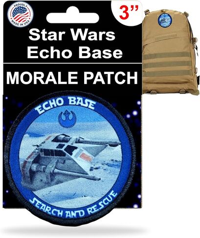 Hoth Echo Base Search & Rescue Morale Patch - تصحيحات الفيلم بواسطة Redhehedtshirts | تصحيح الخطاف والحلقة لحامل اللوحة الخاص بك ، والعتاد التكتيكي ، أو قبعة الظهر أو السترة in Saudi Arabia