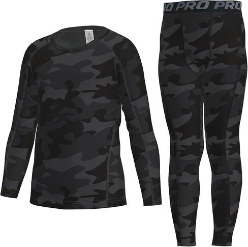 Boys Compression Sets Shirts & Pants Tights Quick Dry for Basketball Running Leggings Athletic Sports in Saudi Arabia