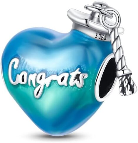 Graduation Birthday Mom Daughter Sister Cat Dog God Heaven Memorial Bead Pendant 925 Sterling Silver Dangle Compatible With Pandora Moments Charm Bracelet in Kuwait