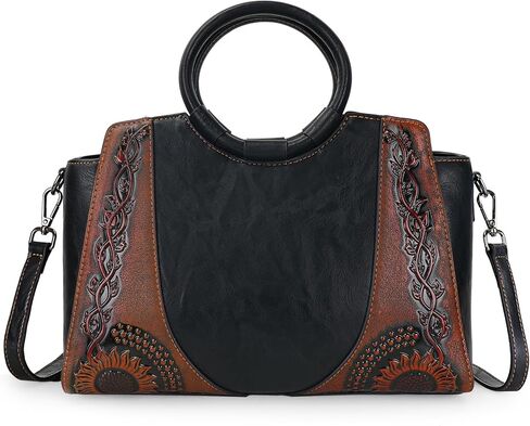 Women Satchel Handbags Crossbody Bag Top Handle Purse ans Hanbags Leather Shoulder Bag Hobo Medium Size Tote in Kuwait