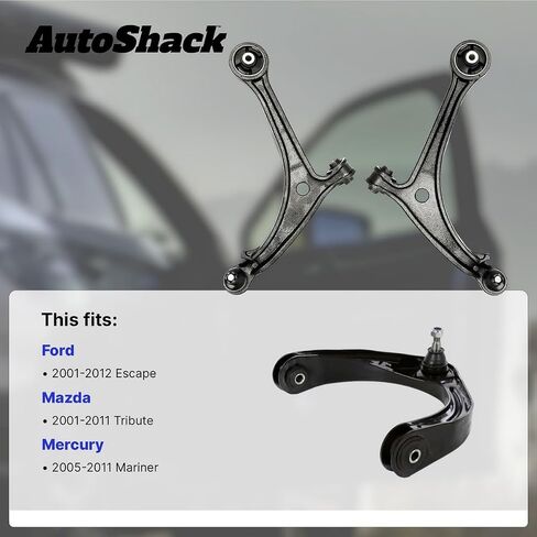 AUTOSHACK FORTH LOFE REMBER ARM مع مجموعة مفصل الكرة للفترة 2001-2012 FORD ESCER 2005-2011 MERCURY MARINER 2001-2006 2008-2011 MAZDA Tribute 2.5L 3.0L 4WD FWD | جانب الركاب CAK516 in Saudi Arabia