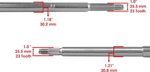 عمود المحور الخلفي Caltric متوافق مع Polaris Xpedition 325 425 2000-2001 / Magnum 500 1999-2001 5131862 in Saudi Arabia