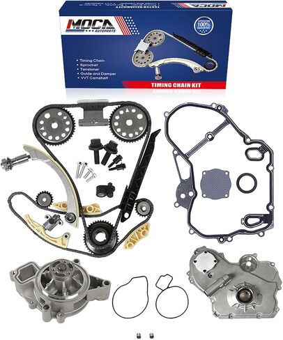 MOCA Timing Chain Kit & Oil Water Pump Kit Timing Cover Gasket Fit 2000 for Saturn LS/LS1/LW1 & 2007 2008 for Chevy HHR & Pontiac G5 2.2L l4 GAS DOHC in Saudi Arabia