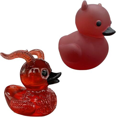 Devil Duck Car Dashboard Ornament for Home Office, Mini Cute Duck Desktop Decoration Present, Car Interior Decoration Accessories for Car Truck RV (Devil, 1PCS) in Kuwait