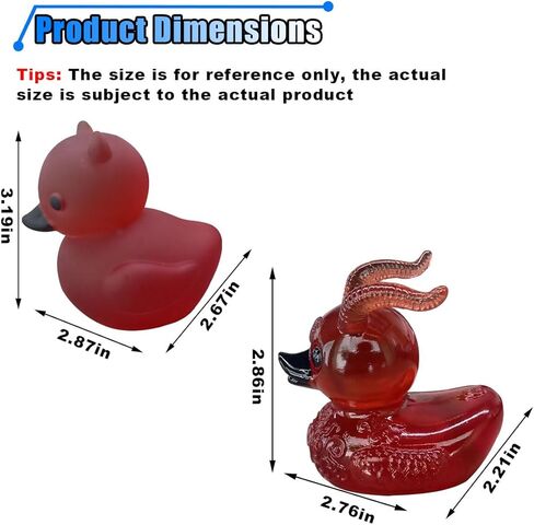 Devil Duck Car Dashboard Ornament for Home Office, Mini Cute Duck Desktop Decoration Present, Car Interior Decoration Accessories for Car Truck RV (Devil, 1PCS) in Kuwait