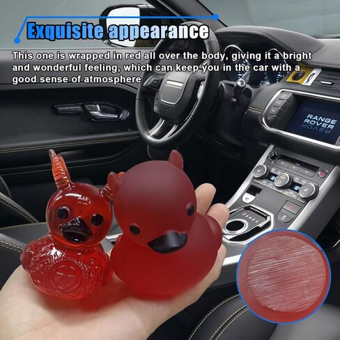 Devil Duck Car Dashboard Ornament for Home Office, Mini Cute Duck Desktop Decoration Present, Car Interior Decoration Accessories for Car Truck RV (Devil, 1PCS) in Kuwait