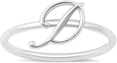 925 sterling Silver Script Ring in Kuwait