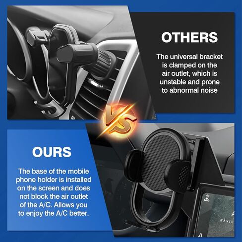 Autorder Car Phone Holder for 2024 2025 BMW 5 Series Accessories Phone Mount 14.9-Inch Screen Cell Phone Automobile Cradles Hands-Free 360 Degree Rotation in Kuwait