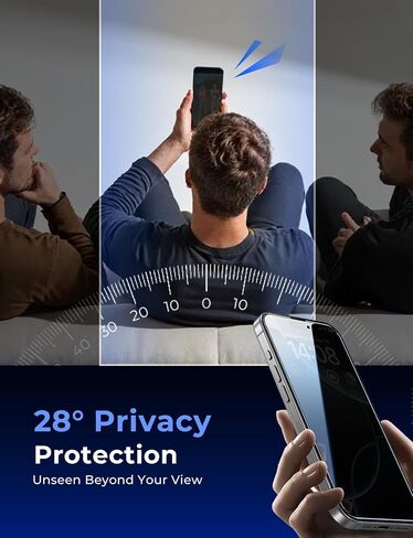 واقي شاشة من الزجاج المقوى MAGIC JOHN مكون من قطعتين لهاتف iPhone 16 Pro Max مقاس 6.9 بوصة، القضاء التلقائي على الغبار، خالي من الفقاعات، سهل التركيب، شفاف عالي الدقة in Kuwait