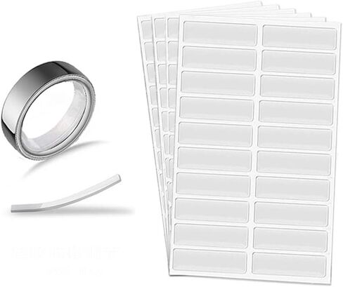 Smart Ring Size Adjuster for Oura Ring Gen 4&3 / Galaxy Ring/RingConn 2&1 / for Ultra Human Ring AIR, 5 Sheets-80Pcs (Silicone) +20pcs (TPU), Invisible Smart Ring Size Adjuster Spacer in Saudi Arabia