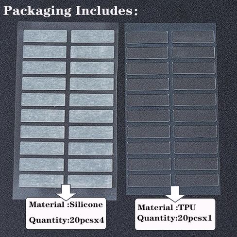 Smart Ring Size Adjuster for Oura Ring Gen 4&3 / Galaxy Ring/RingConn 2&1 / for Ultra Human Ring AIR, 5 Sheets-80Pcs (Silicone) +20pcs (TPU), Invisible Smart Ring Size Adjuster Spacer in Saudi Arabia