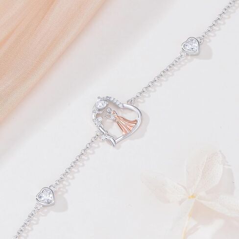 Music Bracelet for Women Sterling Silver Violin/Cello/Saxophone/Flute/Piano Bracelet Music Jewelry Gifts for Christmas Birthday in Kuwait