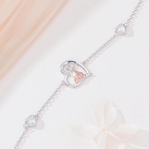 Music Bracelet for Women Sterling Silver Violin/Cello/Saxophone/Flute/Piano Bracelet Music Jewelry Gifts for Christmas Birthday in Kuwait