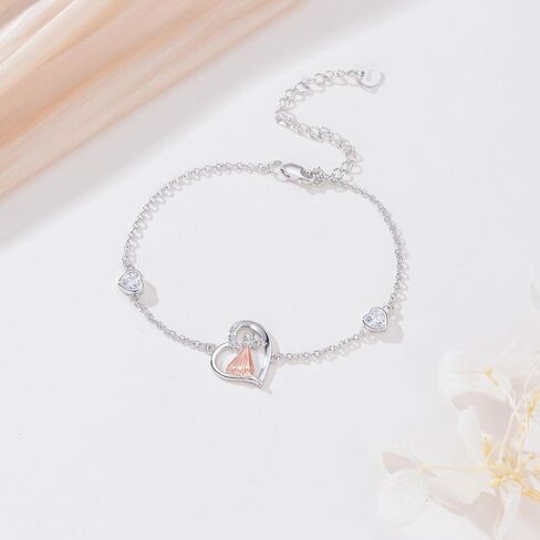Music Bracelet for Women Sterling Silver Violin/Cello/Saxophone/Flute/Piano Bracelet Music Jewelry Gifts for Christmas Birthday in Kuwait