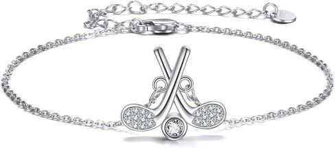 YAFEINI Golf Jewelry Gifts Sterling Silver Golf Club and Ball Bracelet Golf Jewelry for Women in Saudi Arabia