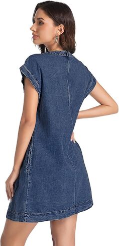 Womens Denim Romper 2025 Jean Dress v Shorts Shorts Tie Band Front Fruck Comple in Kuwait