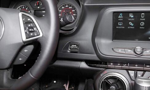 iJDMTOY Gloss Black Real Carbon Fiber Keyless Engine Start/Stop Push Start Button Cover Compatible with 2016-up Chevrolet Camaro in Kuwait