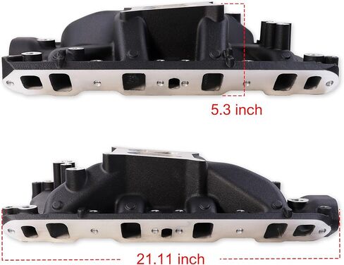 84023 7181 Performer RPM Intake Manifold Aluminum Dual Plane Compatible with Ford 351W SBF Small Block Ford Windsor 351 5.8L V8 Engine in Kuwait