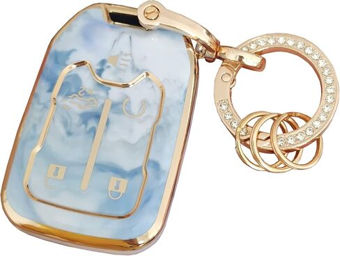 For GMC Key Fob Cover Car Key Shell with Fashion Keychain Fit For GMC Acadia Terrain Yukon Chevy Suburban Tahoe Smart Key (5-Button Pink) in Kuwait