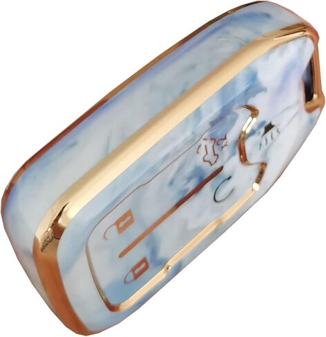 For GMC Key Fob Cover Car Key Shell with Fashion Keychain Fit For GMC Acadia Terrain Yukon Chevy Suburban Tahoe Smart Key (5-Button Pink) in Kuwait